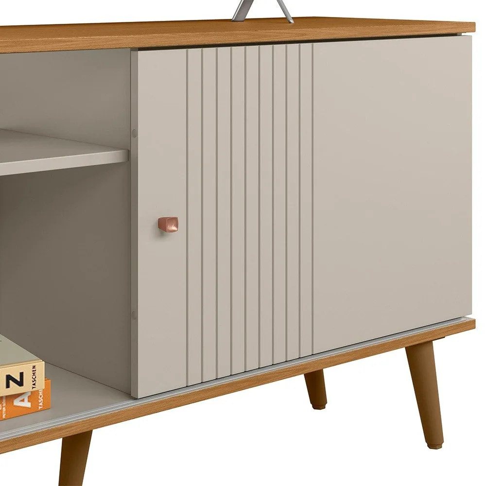 Rack até 50″ Rubi Nature/Off White – LINEA BRASIL