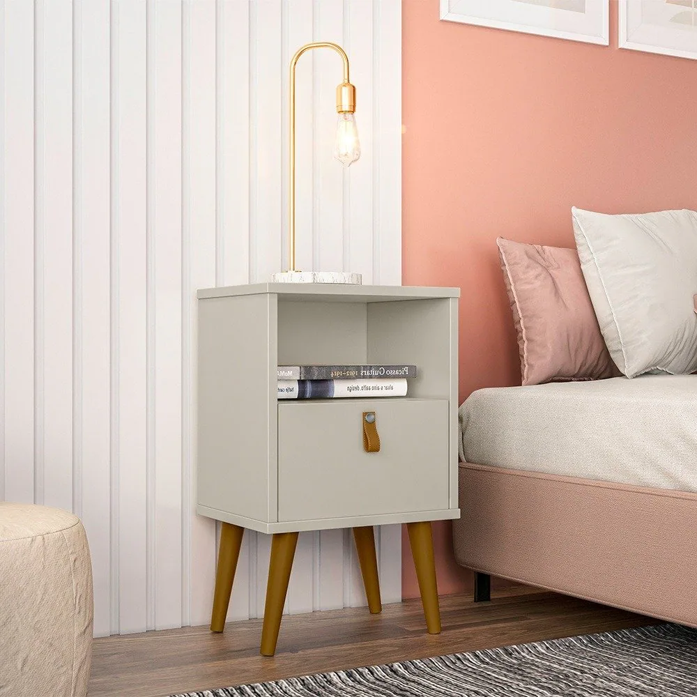 Mesa de Cabeceira Búzios Off White – LINEA BRASIL
