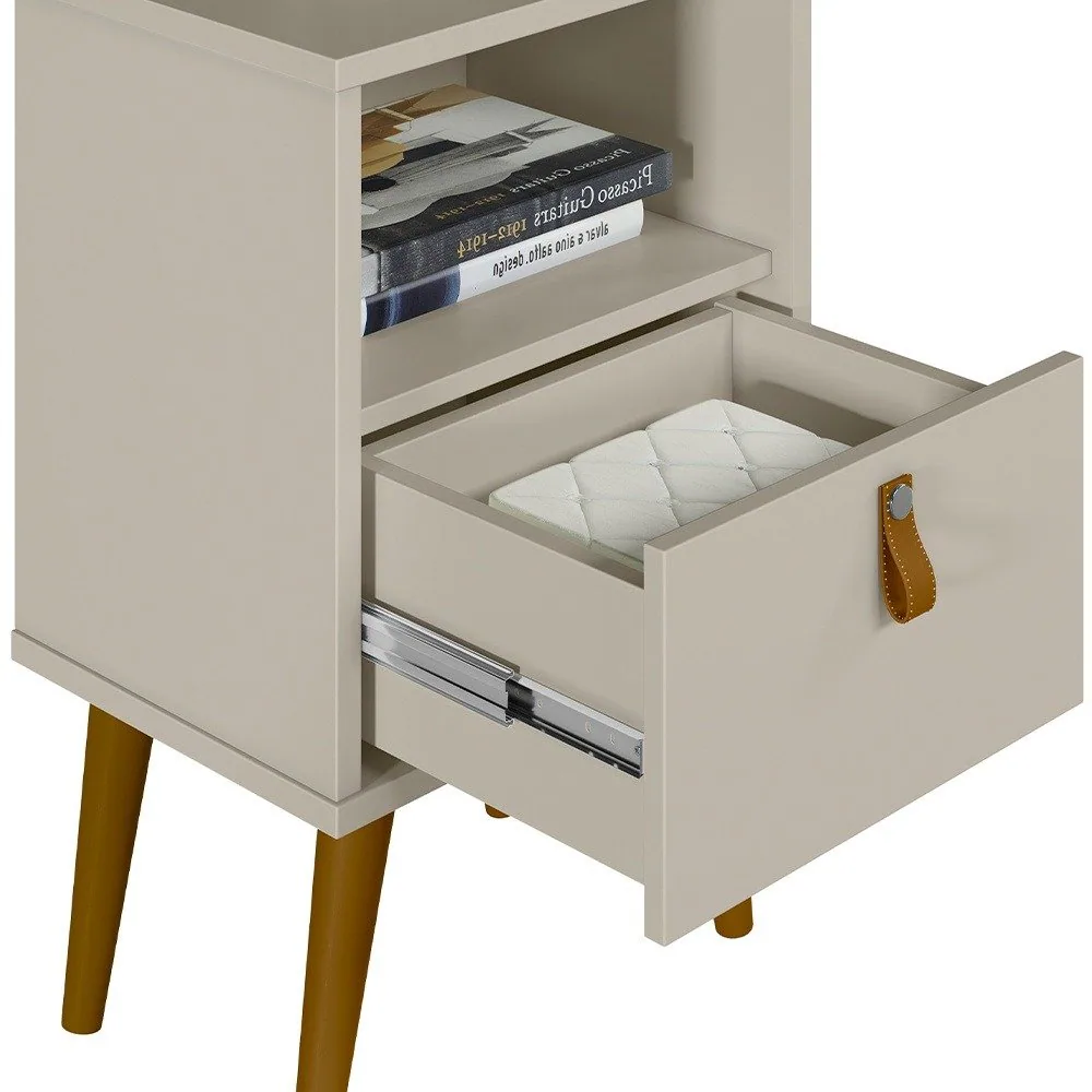 Mesa de Cabeceira Búzios Off White – LINEA BRASIL