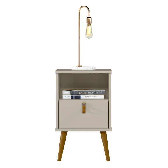 Mesa de Cabeceira Búzios Off White – LINEA BRASIL