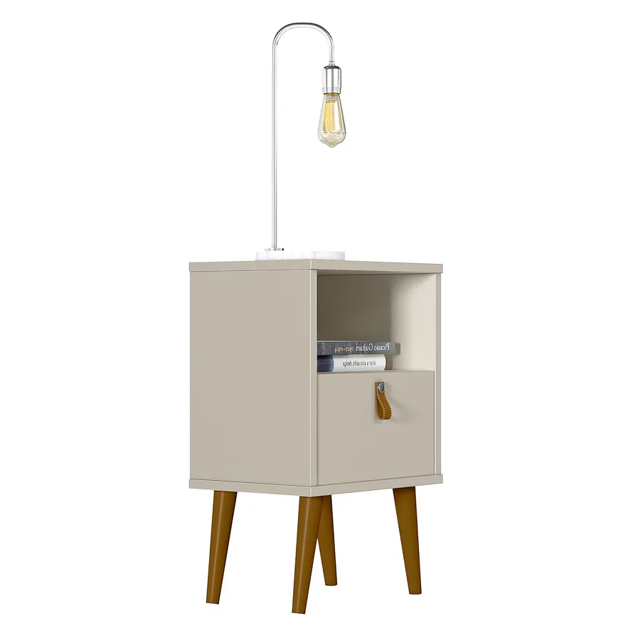 Mesa de Cabeceira Búzios Off White – LINEA BRASIL