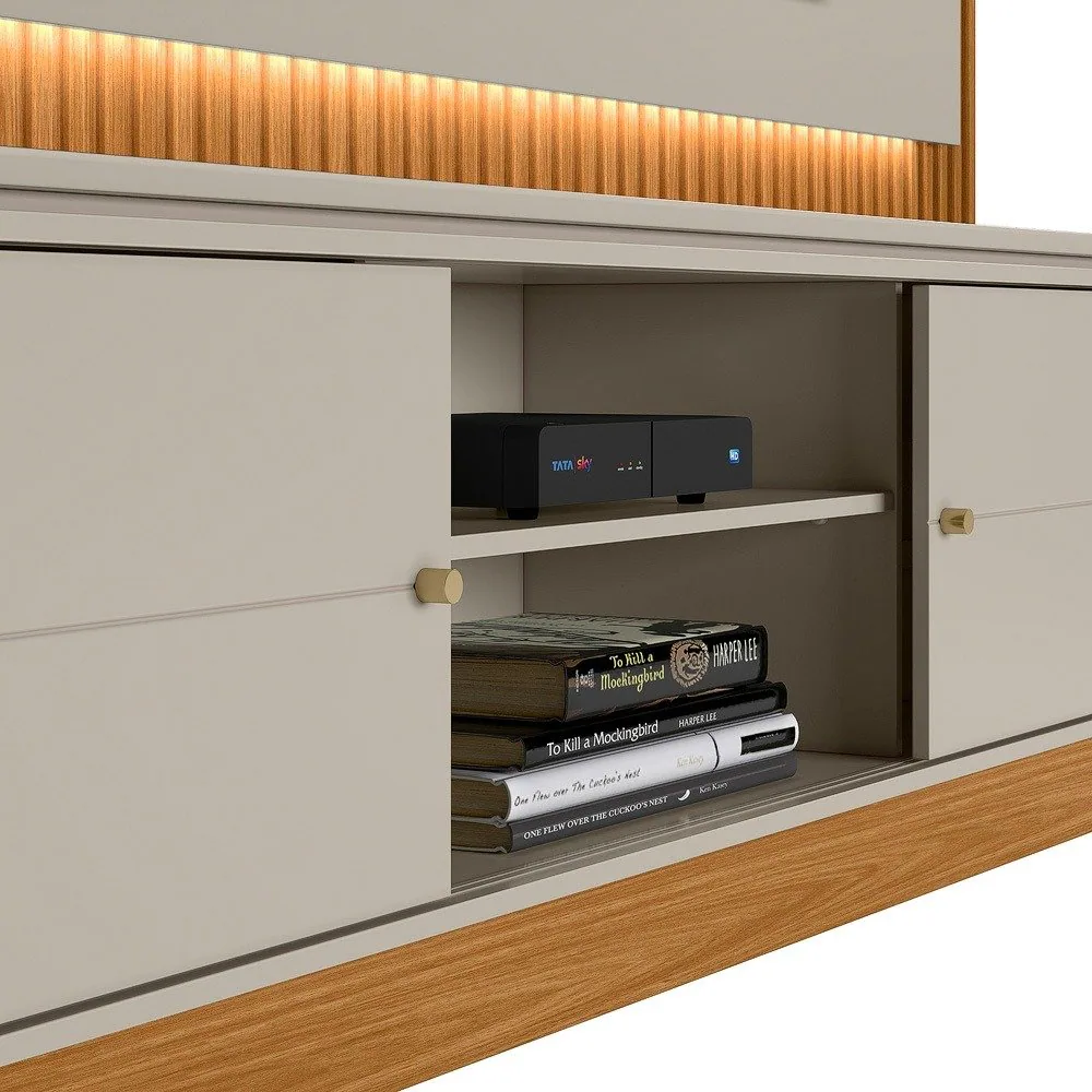 Home até 75″ Guararapes Nature/Off White – LINEA BRASIL