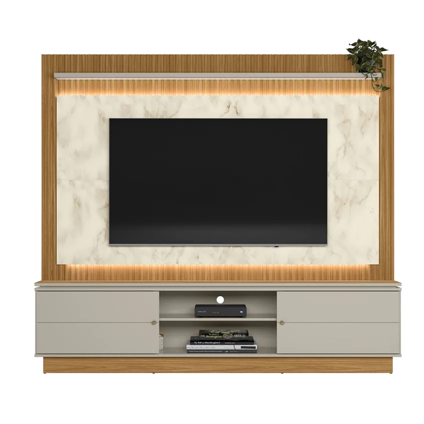 Home até 75″ Guararapes Nature/Off White – LINEA BRASIL