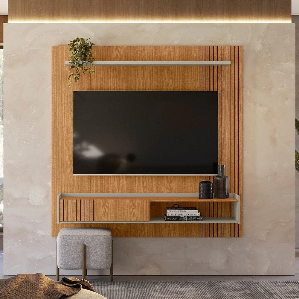 Painel Home até 65″ Dublin Nature/Off White – LINEA BRASIL