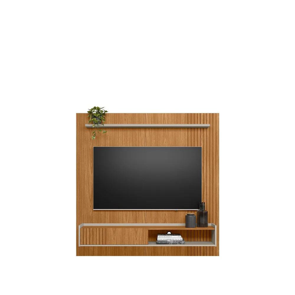 Painel Home até 65″ Dublin Nature/Off White – LINEA BRASIL
