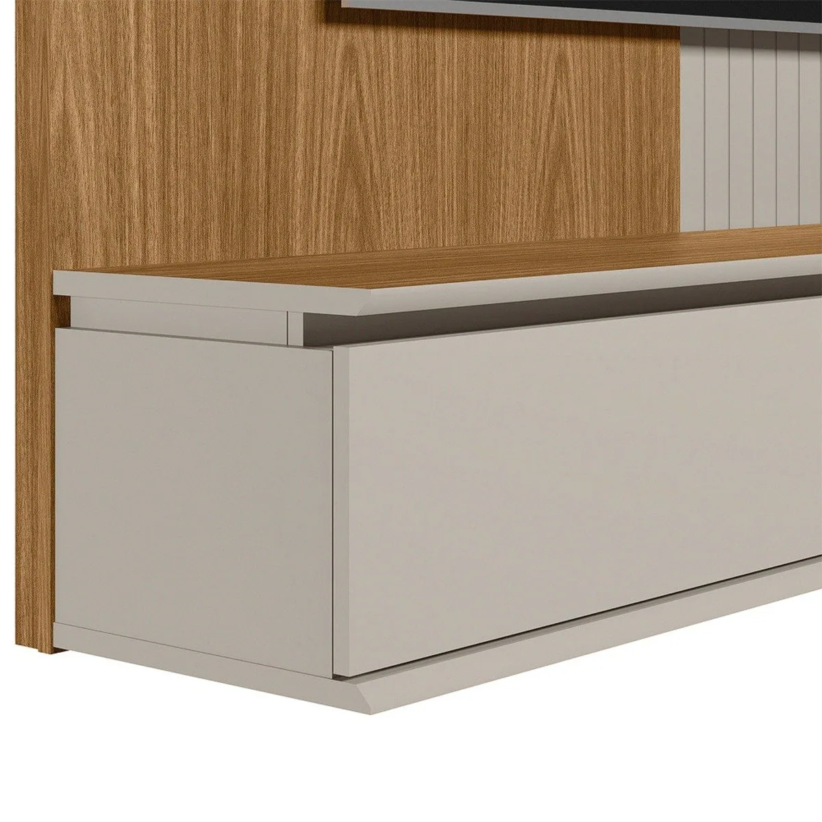 Painel Home até 65″ Friburgo Nature/Off White – LINEA BRASIL