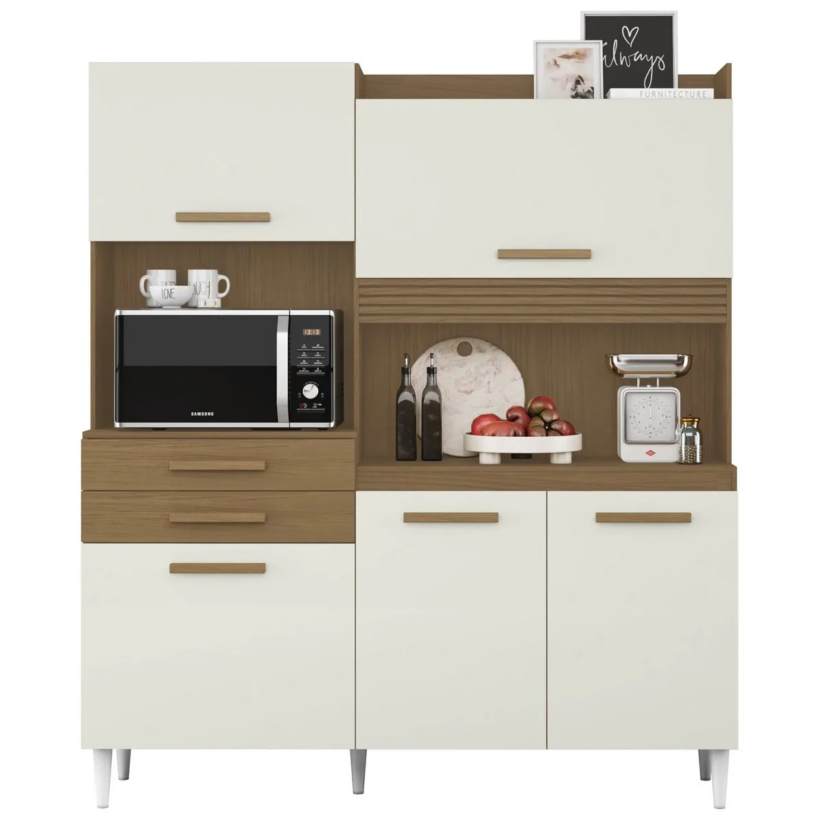 Kit Cozinha Isis 1,82 m Atacama/Off White – ARAMÓVEIS