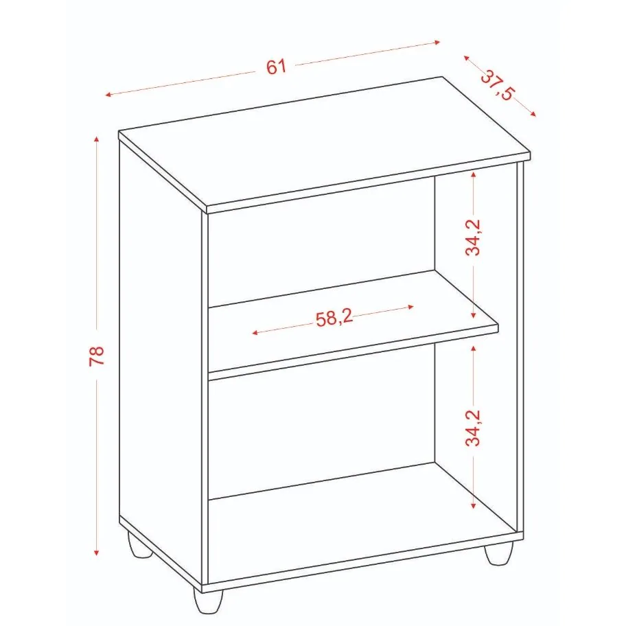Balcão 2 Portas Denver Branco – ARAMÓVEIS