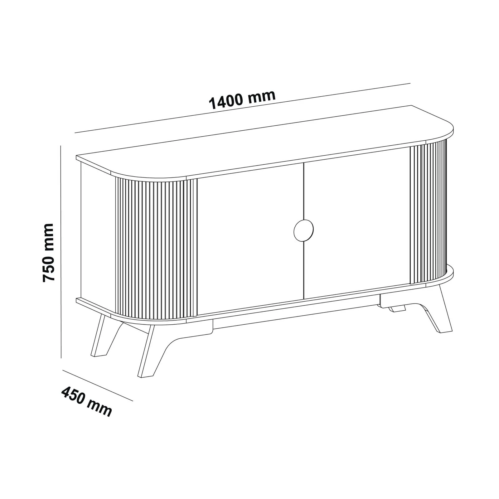 Buffet Vivaldi Cinamomo/Off White – ARTELY