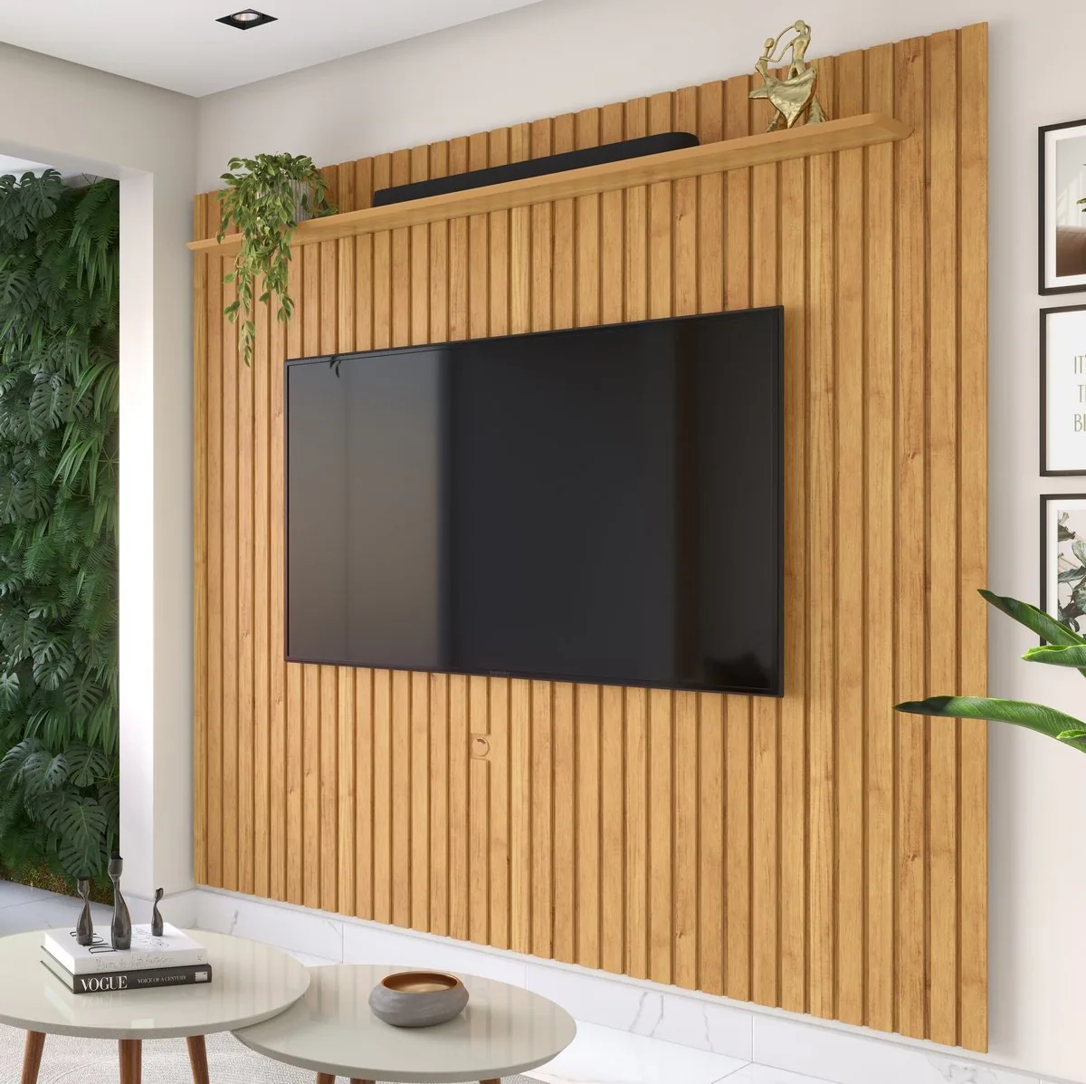 Painel Ripado Até 55″ Impacto 1.4 Cinamomo – Patrimar