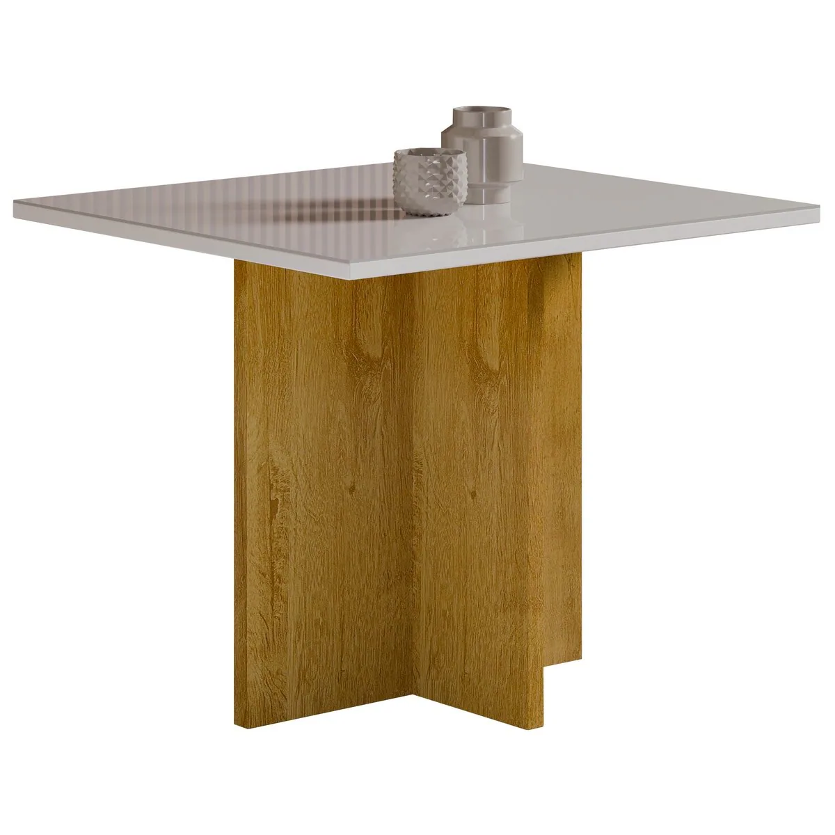 Mesa Salinas 90 (Tampo Dakota c/vidro) Cinamomo/Off White – CEL MOVEIS