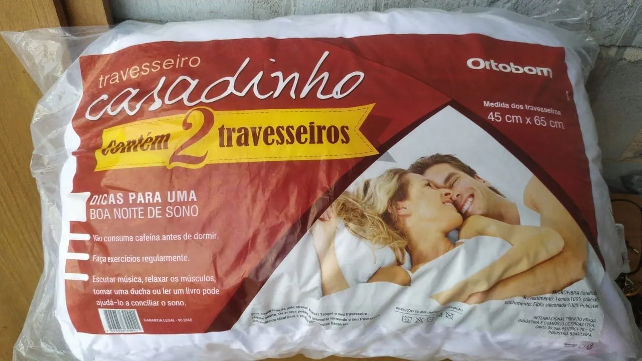 Kit 2 Travesseiros Casadinho – ORTOBOM