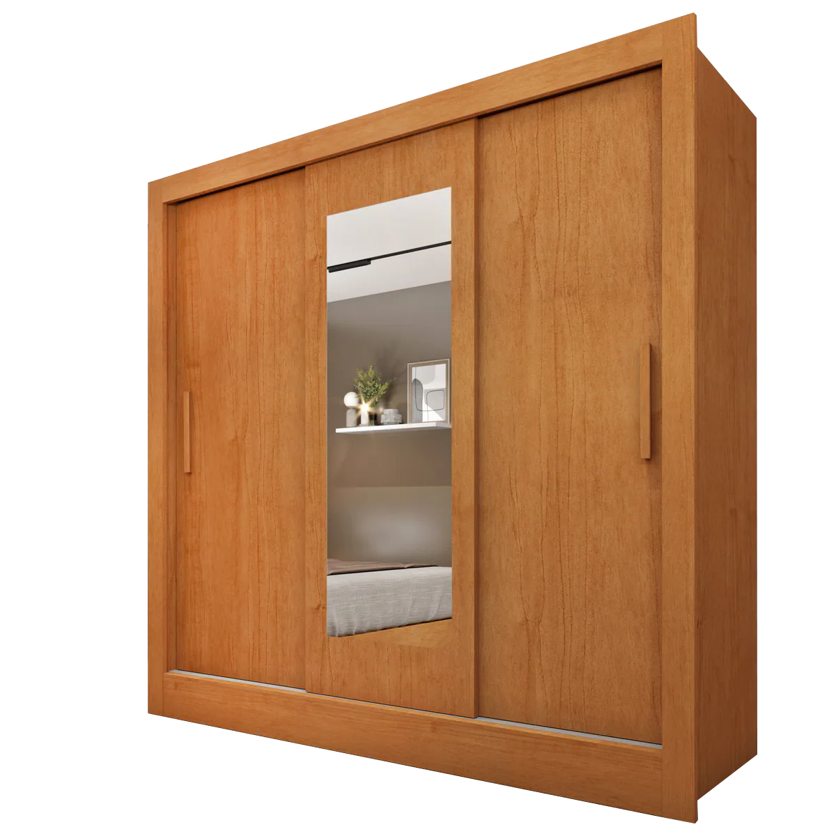 Guarda-Roupa 3 Portas Valência/Turia 1,90 m Cinamomo/Off White/Cinamomo – TCIL