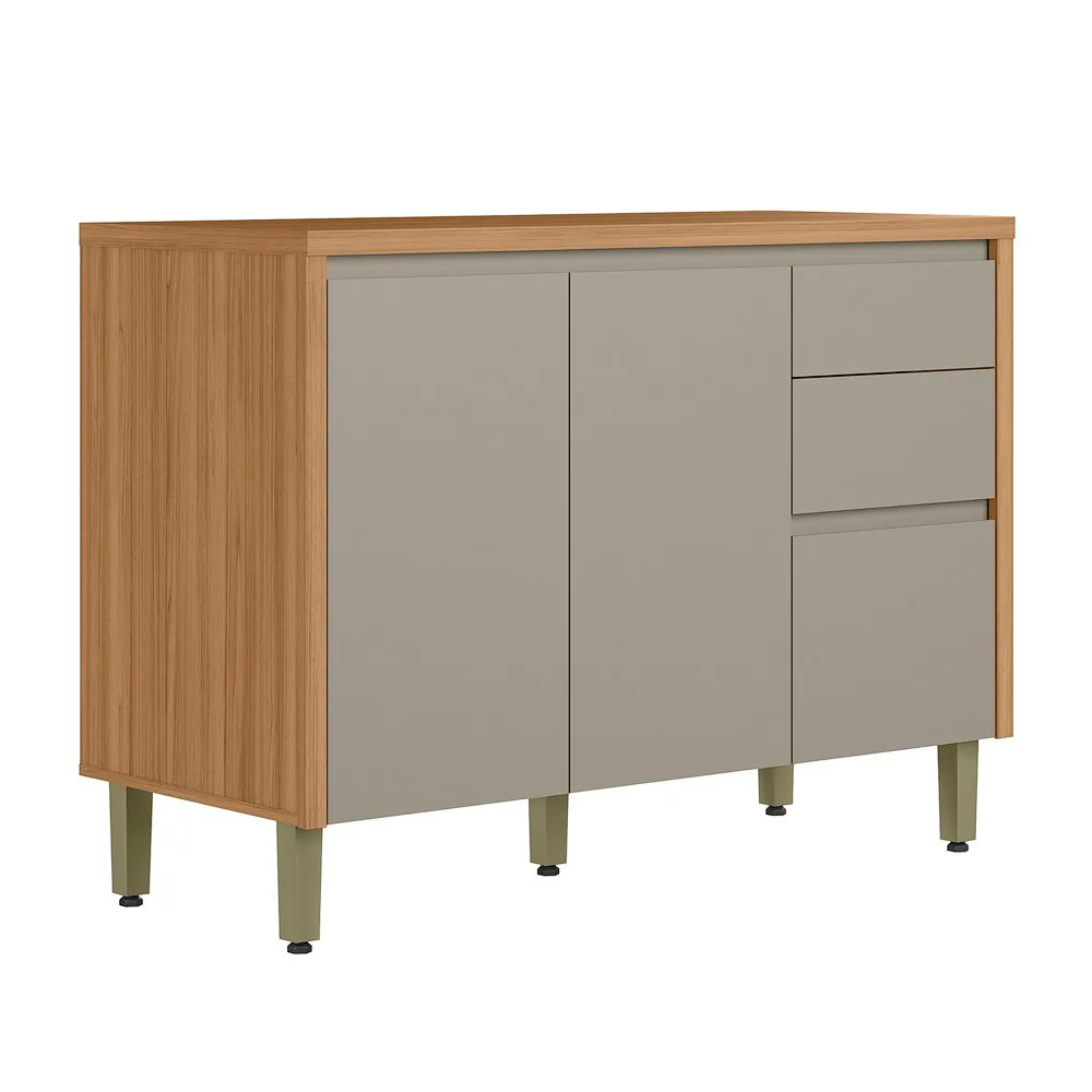 Balcão Allure 1.2 Jequitibá/Gris Fosco – LINEA BRASIL