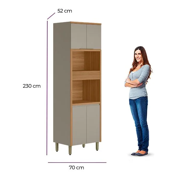 Torre Quente Allure 0.7 Jequitibá/Gris Fosco – LINEA BRASIL