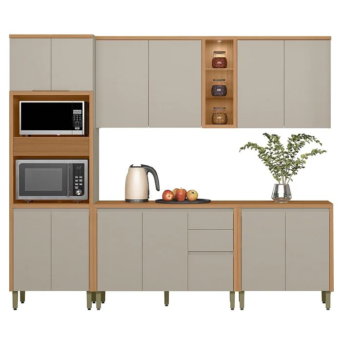 Cozinha 5 Peças Allure Jequitibá/Gris Fosco – LINEA BRASIL