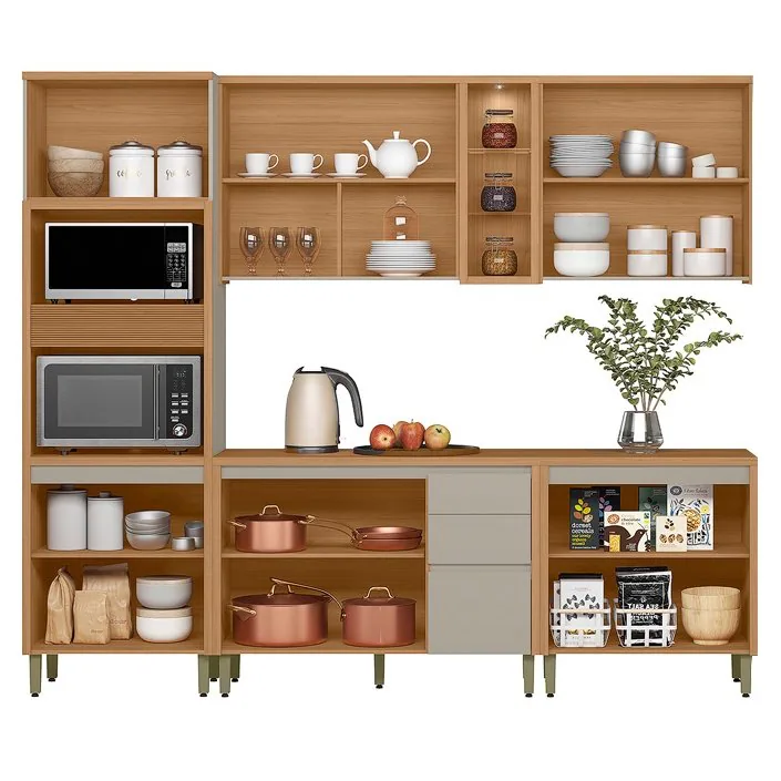 Cozinha 5 Peças Allure Jequitibá/Gris Fosco – LINEA BRASIL
