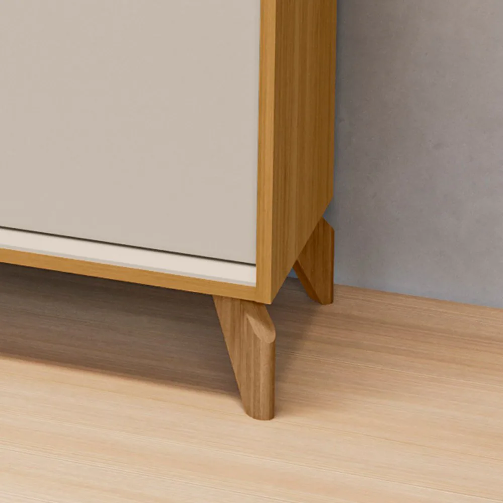 Rack até 75″ Dubai 1.8 Tauari/Off White Fosco – LINEA BRASIL