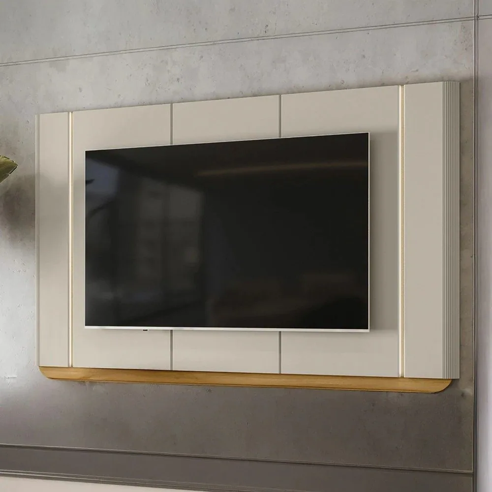 Painel até 75″ Santorini Off White/Tauari Fosco – LINEA BRASIL