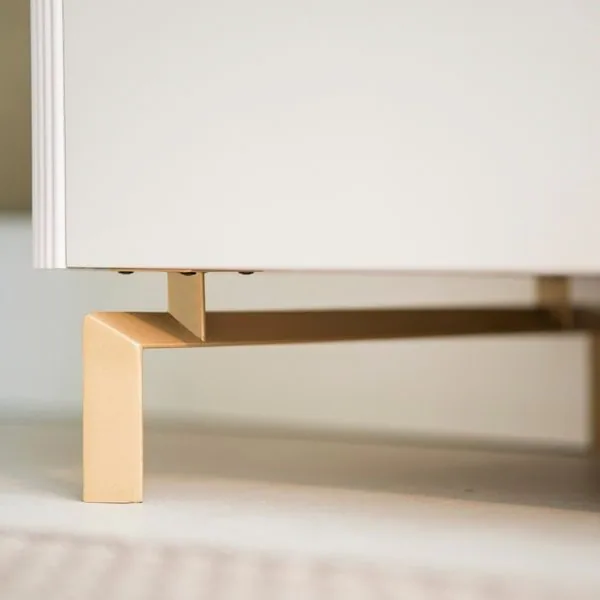 Rack até 85″ Santorini Off White/Tauari Fosco – LINEA BRASIL