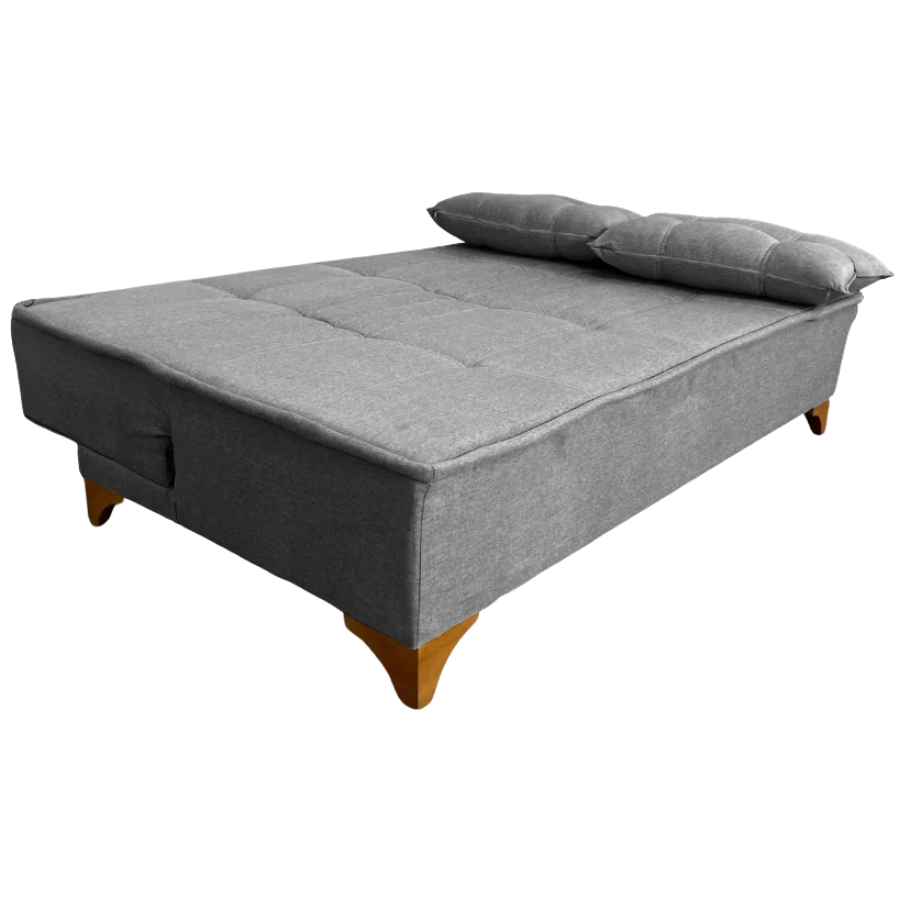 Sofá Cama Zayn 1,86 m Linho Cinza 27 – BOARETO ESTOFADOS