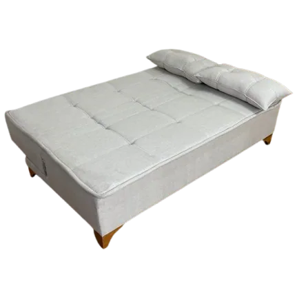 Sofá Cama Zayn 1,86 m Linho Bege 24 – BOARETO ESTOFADOS