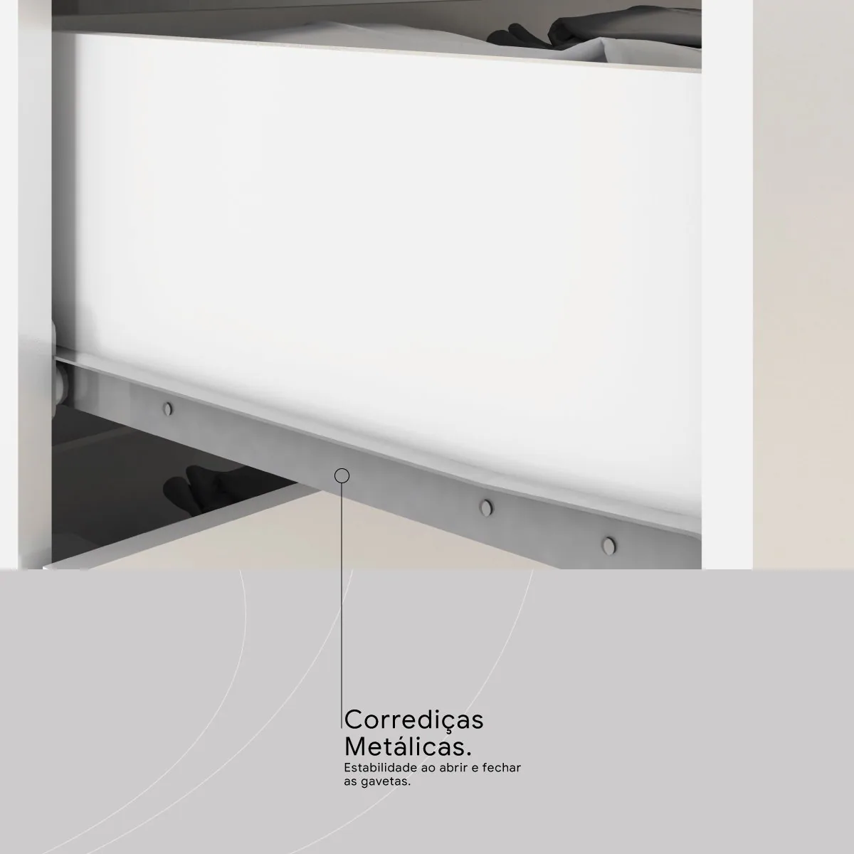 Gaveteiro Office Presence Branco – DEMÓBILE