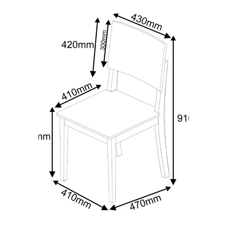 Kit 2 Cadeiras Safira Imbuia/Linho Marrom – DOBUÊ MOVELARIA
