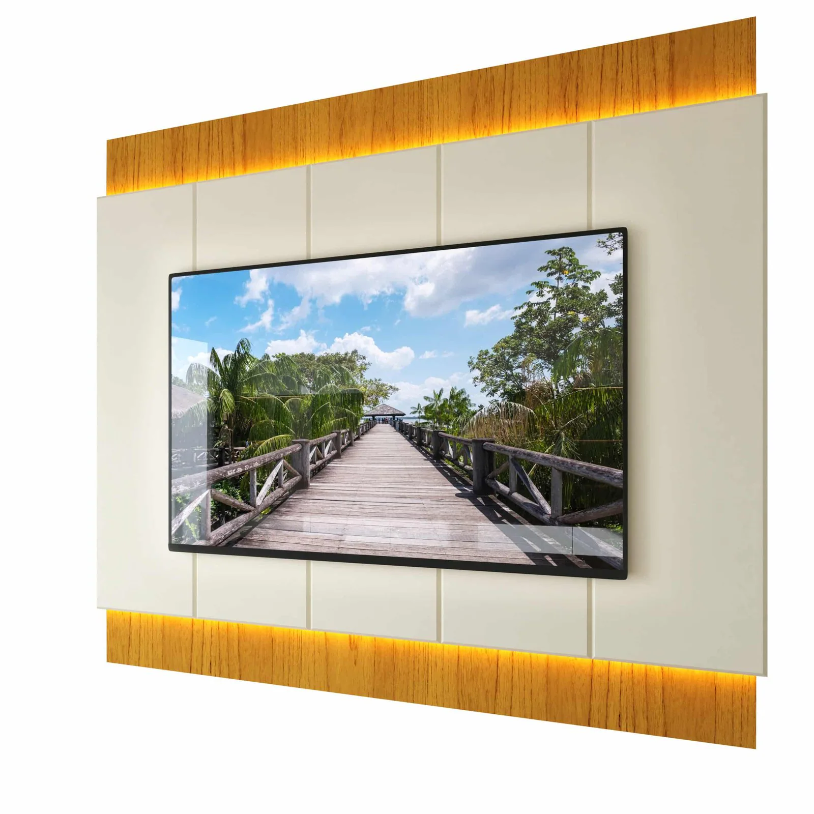 Painel até 85″ Magnífico Naturale/Off White – GELIUS