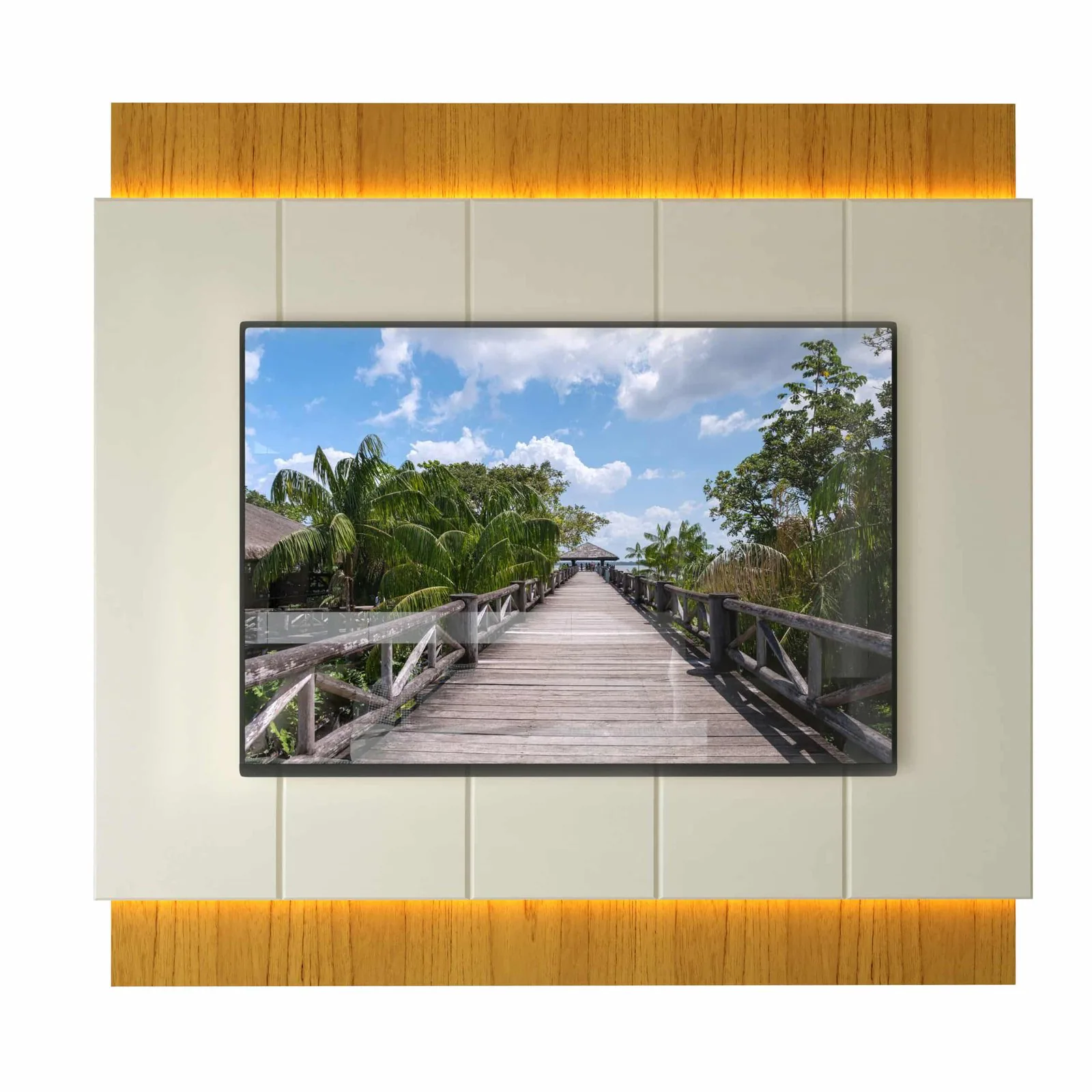 Painel até 85″ Magnífico Naturale/Off White – GELIUS