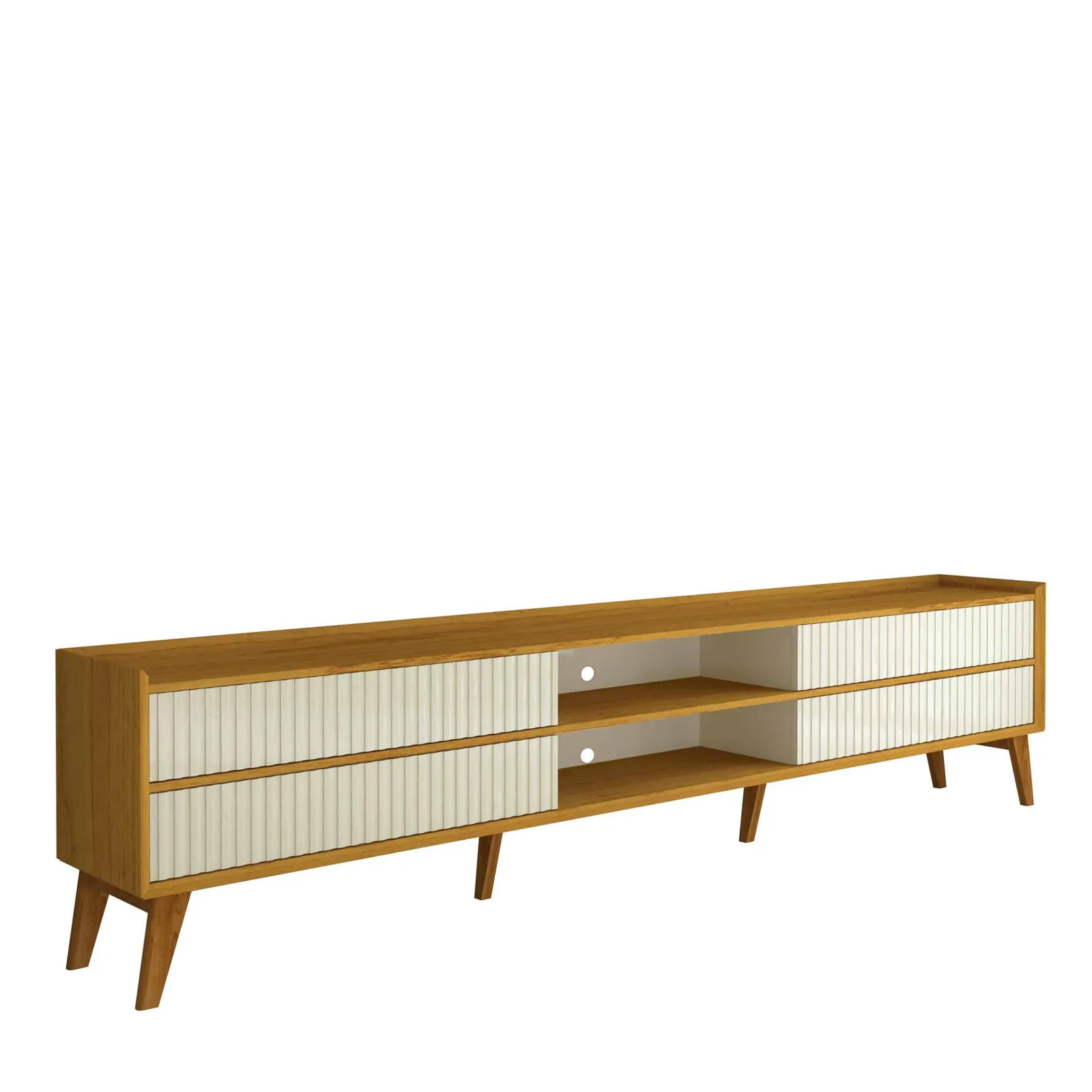 Rack até 85″ Magnífico 212 Naturale/Off White – GELIUS