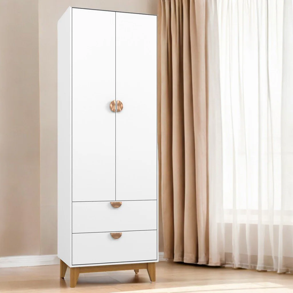 Guarda-Roupa 2 Portas Magia Branco – BATROL MÓVEIS