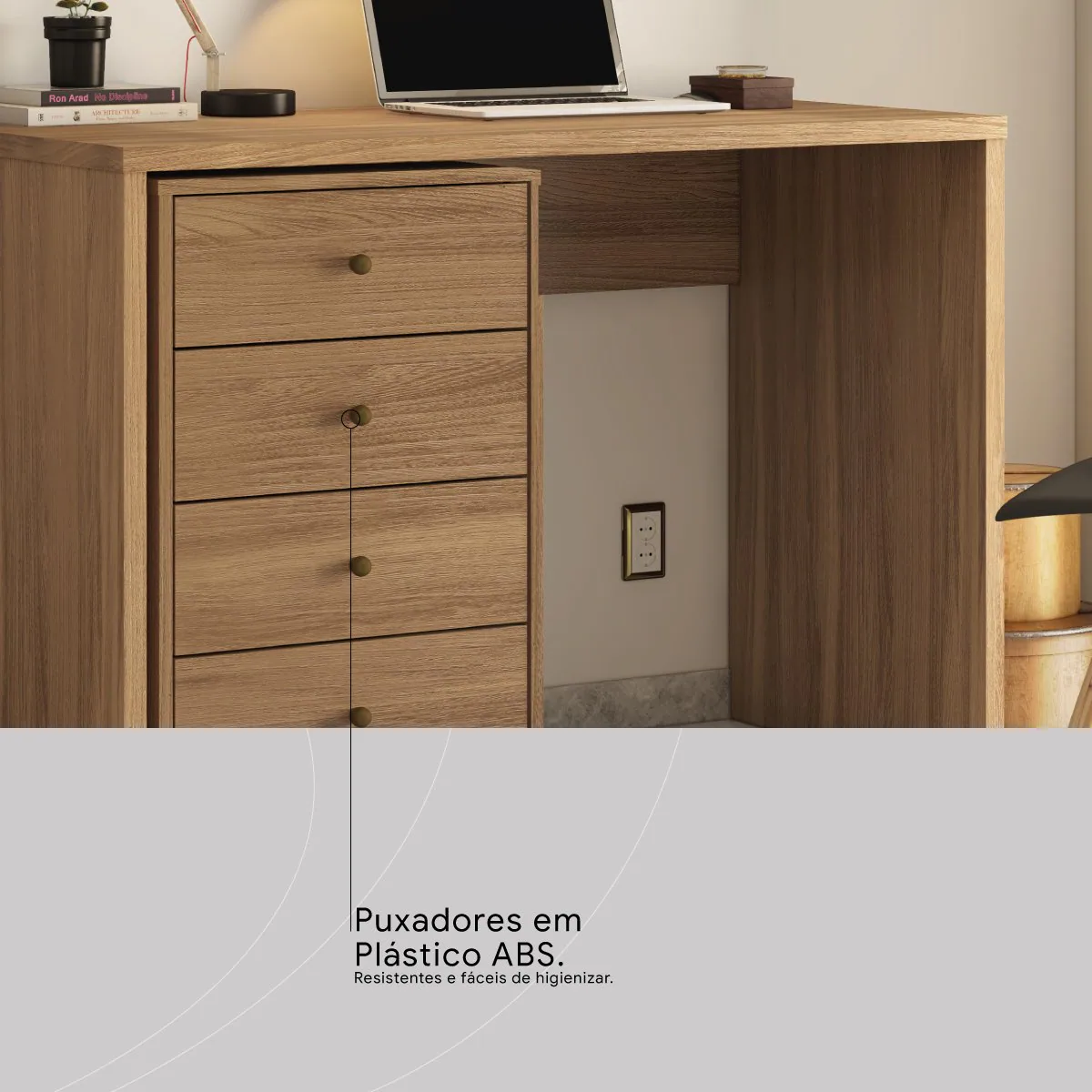 Gaveteiro Office Presence Amêndola Touch – DEMÓBILE