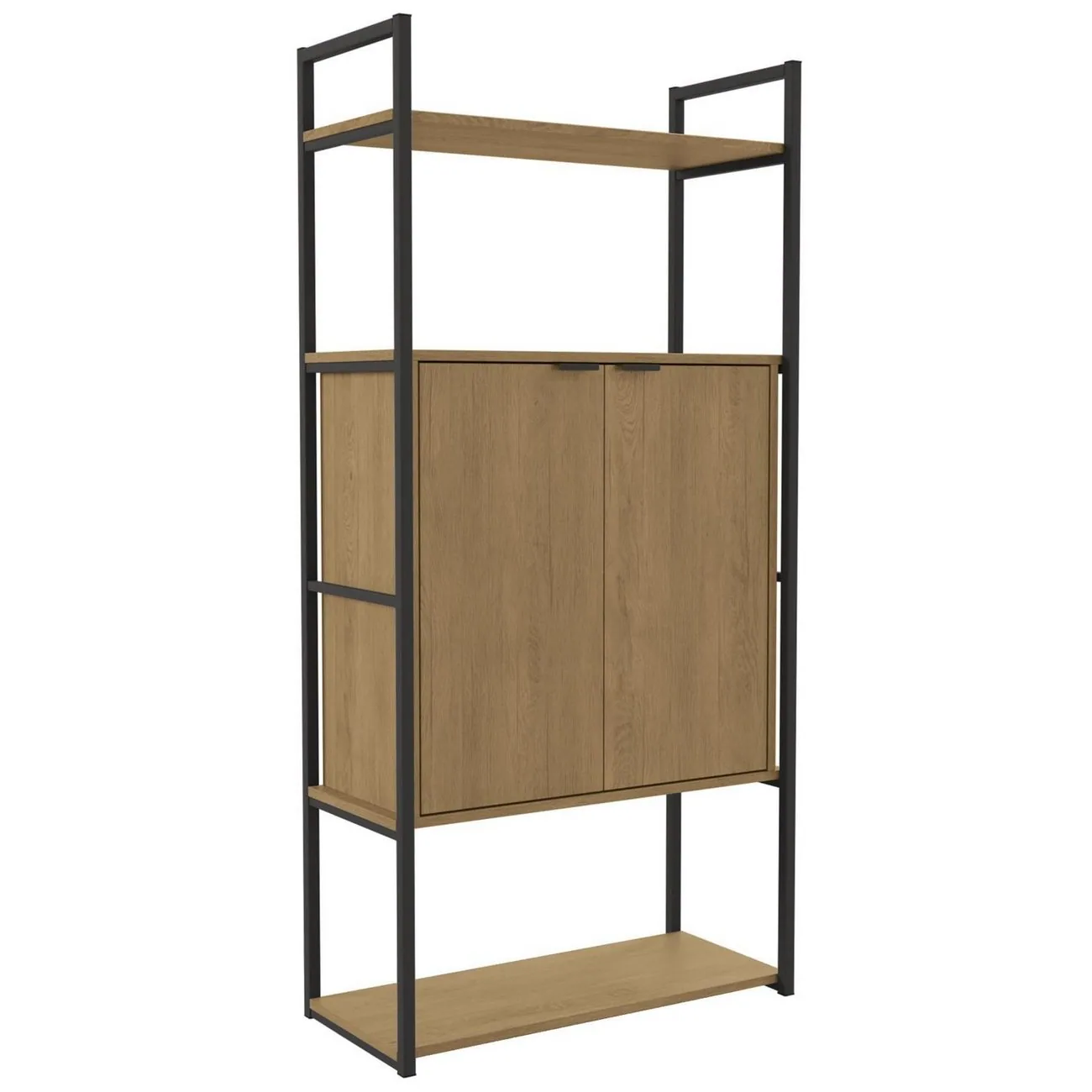 Estante Alta LI041 Freijó/Preto Fosco – KAPPESBERG