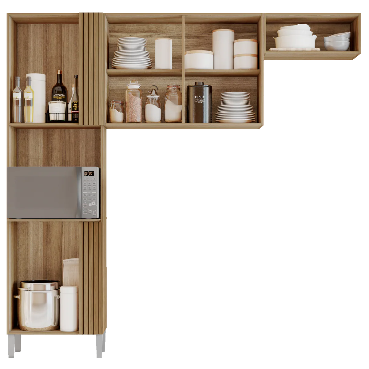 Cozinha 3 Peças Juma Atacama/Off White – ARAMÓVEIS