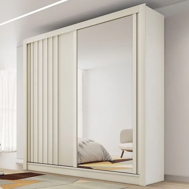 Guarda-Roupa 2 Portas Lugano 1,80 m Off White – MÓVEIS EUROPA