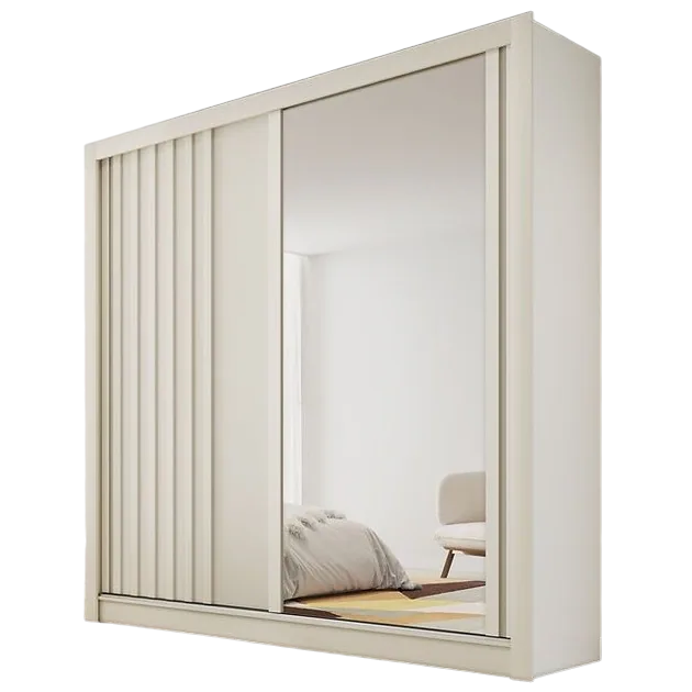 Guarda-Roupa 2 Portas Lugano 1,80 m Off White – MÓVEIS EUROPA