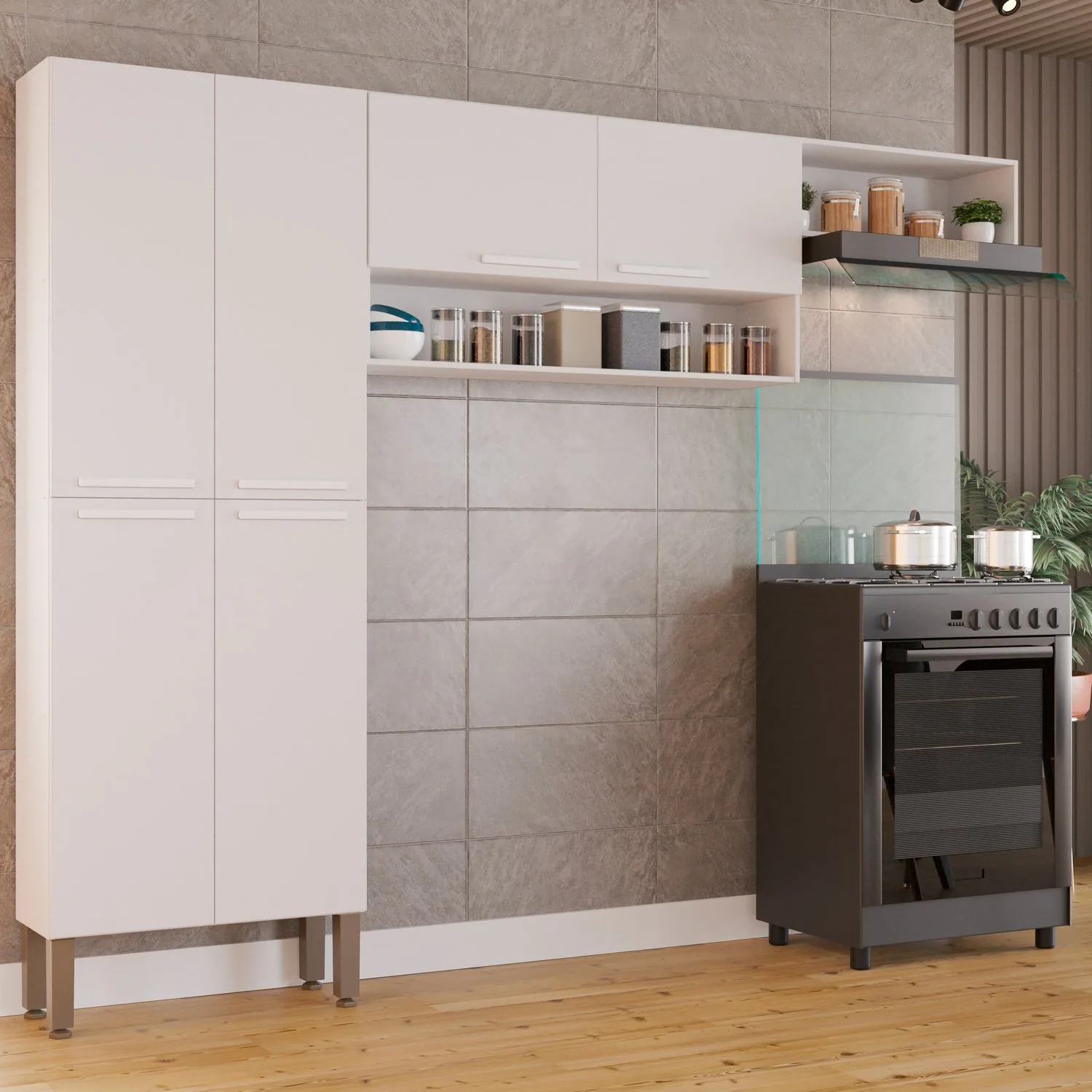 Cozinha 3 Peças Madri Branco – SALLÊTO