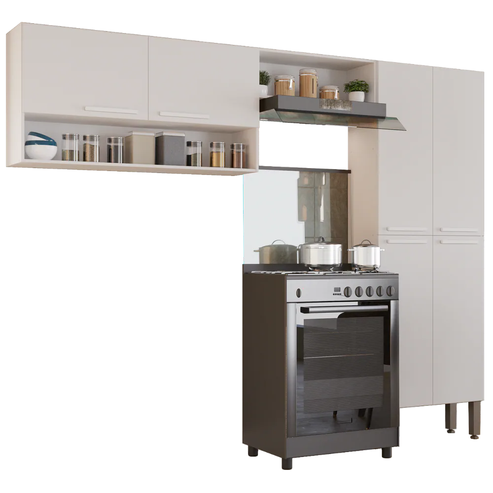 Cozinha 3 Peças Madri Branco – SALLÊTO