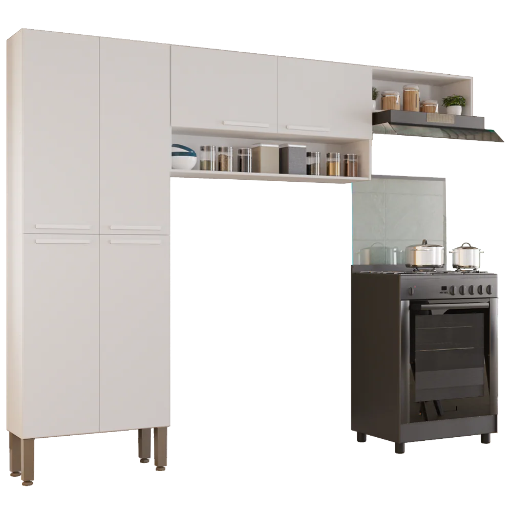 Cozinha 3 Peças Madri Branco – SALLÊTO