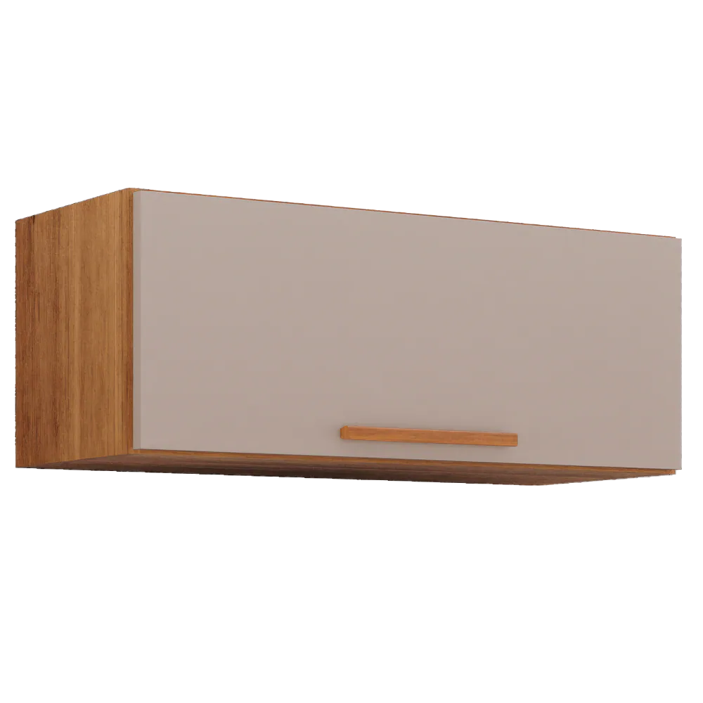 Armário Aéreo Geladeira New Valência Cinamomo/Off White – SALLÊTO