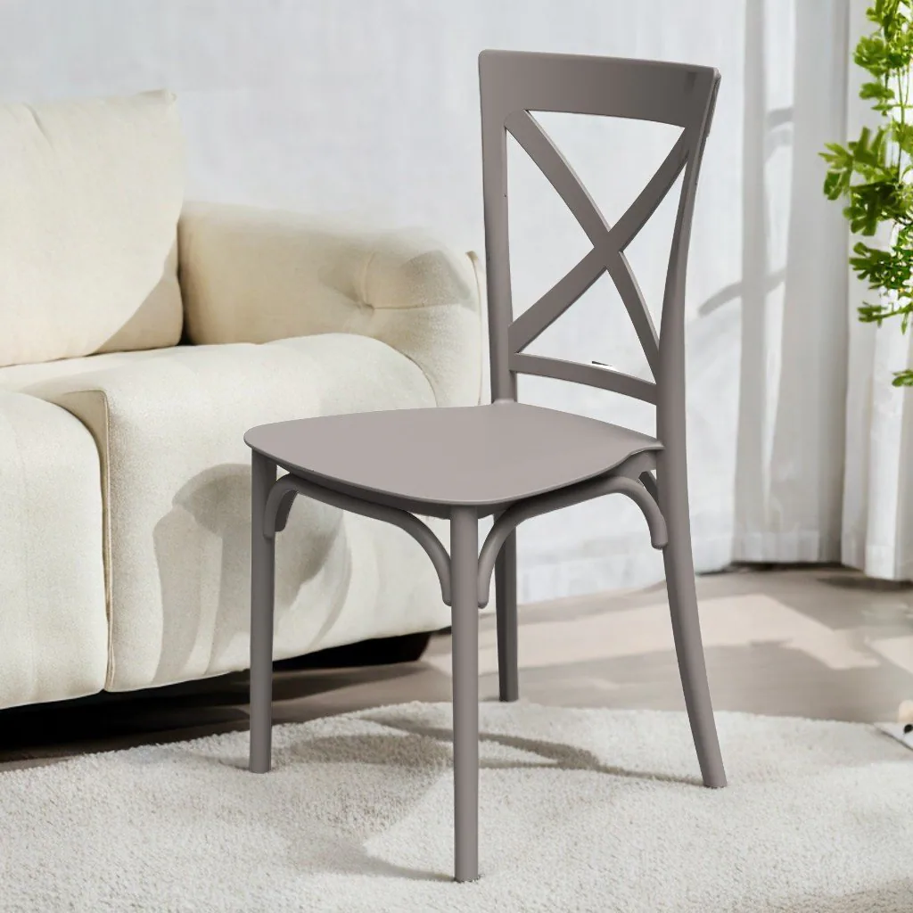 Cadeira Robust Cross Nude – FORTE PLÁSTICO