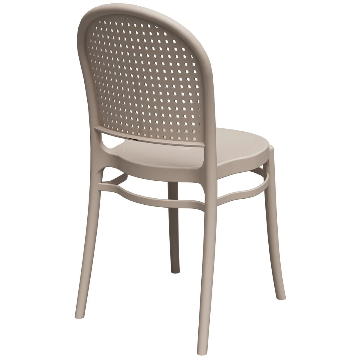 Cadeira Telinha Retrô Natural – FORTE PLÁSTICO