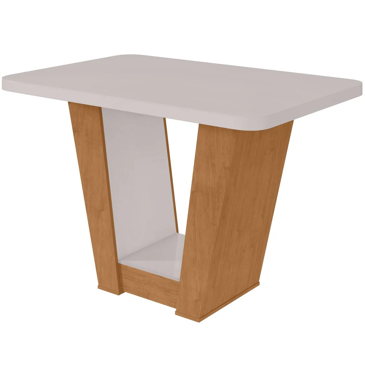 Mesa Apogeu (Tampo Maxi) 120 Amêndoa Clean/Off White – LOPAS