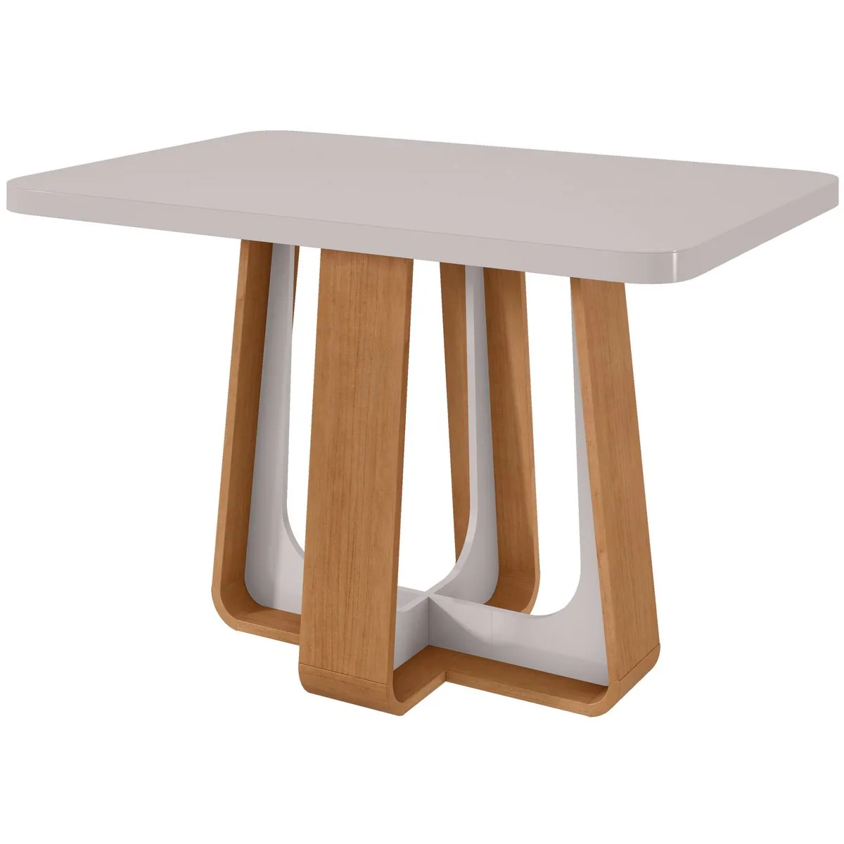 Mesa Sintonia (Tampo Maxi) 120 Amêndoa Clean/Off White – LOPAS