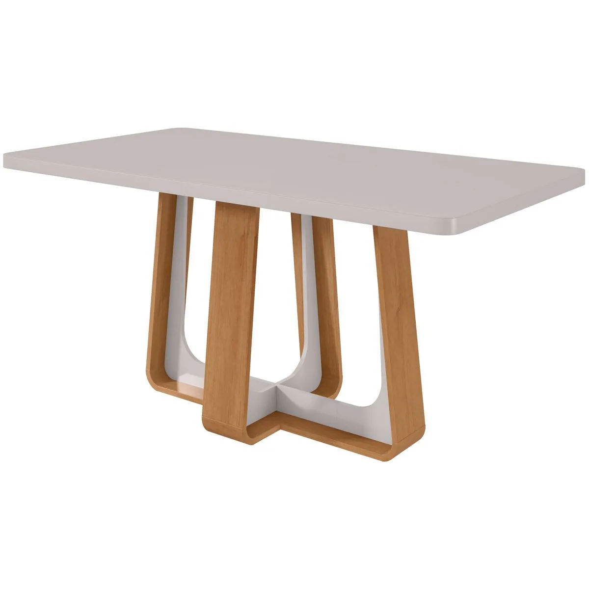Mesa Sintonia (Tampo Maxi) 170 Amêndoa Clean/Off White – LOPAS