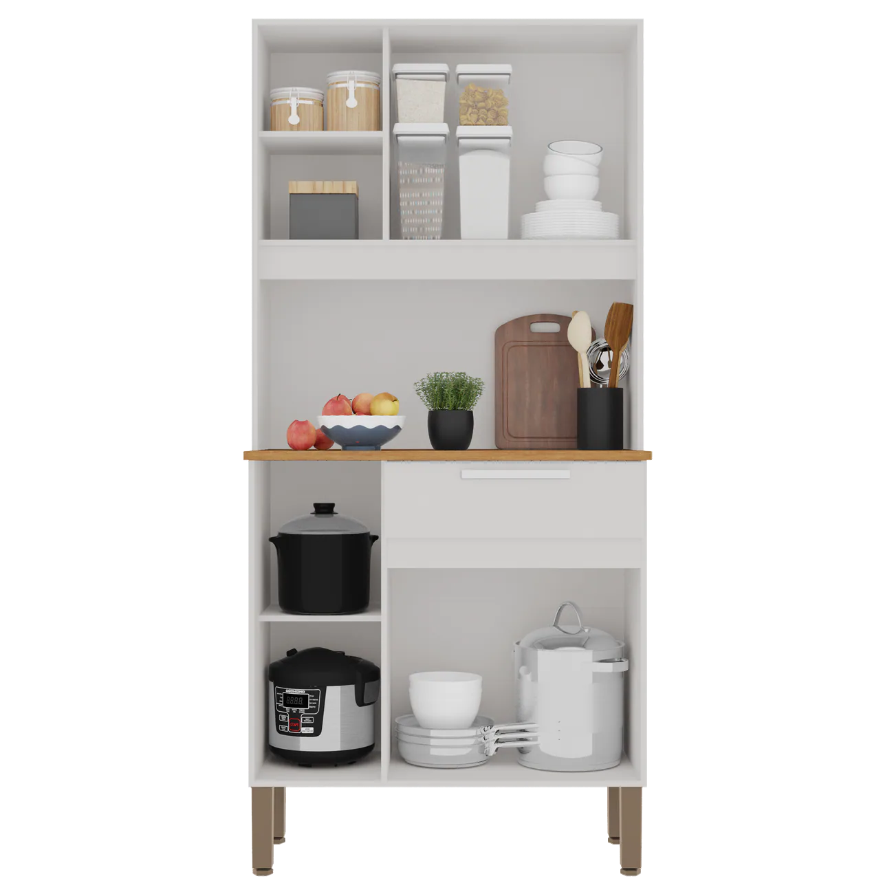 Kit Cozinha Lia 0,83 m Branco – SALLÊTO