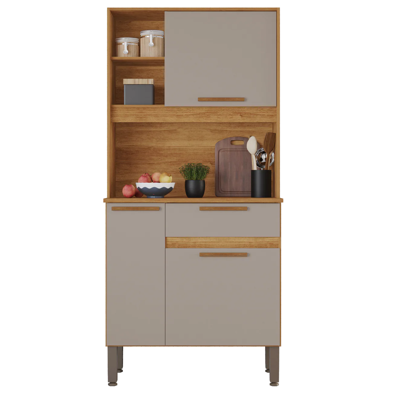 Kit Cozinha Lia 0,83 m Cinamomo/Off White – SALLÊTO