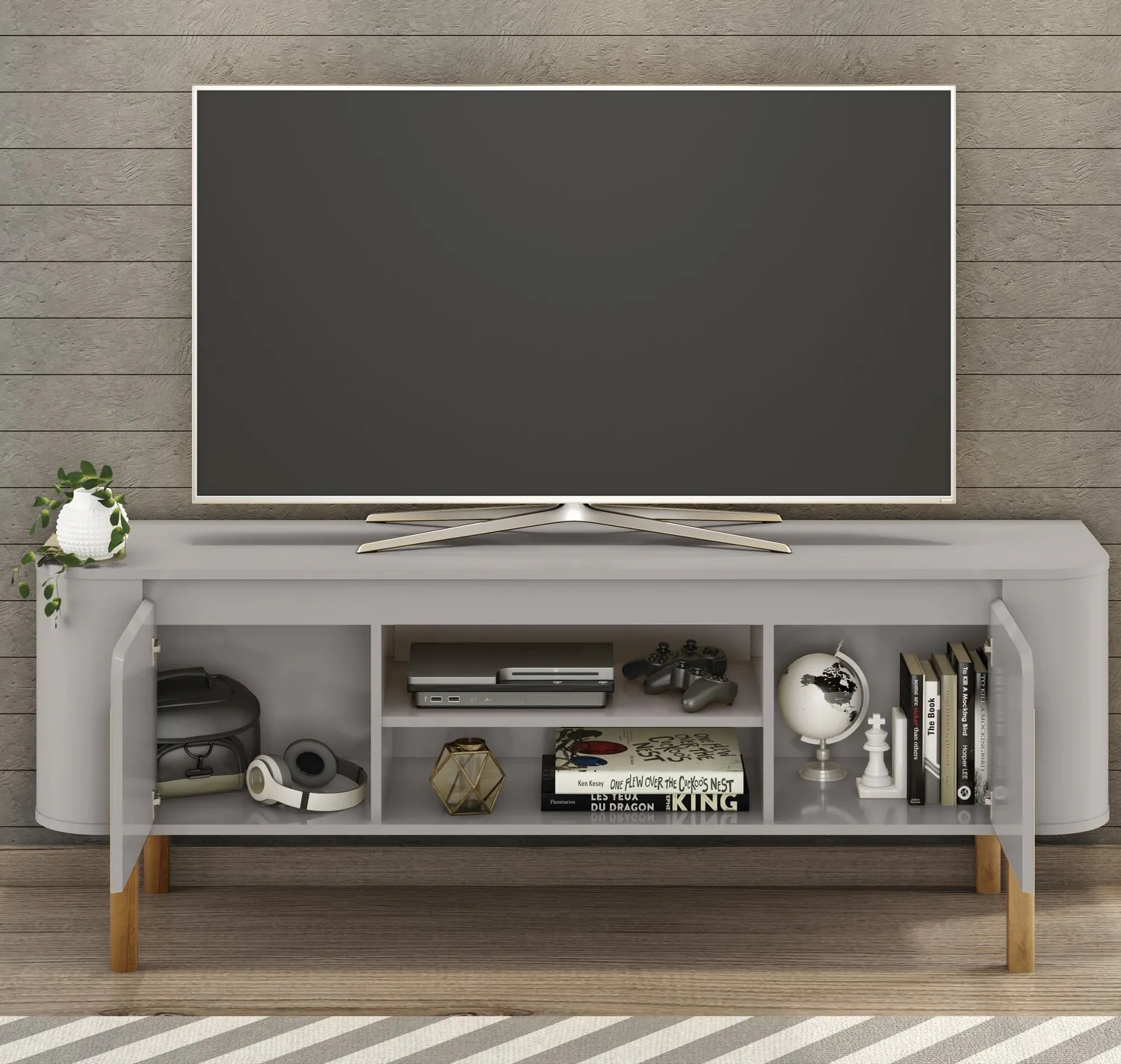 Rack até 65″ Camburi Off White – BECHARA