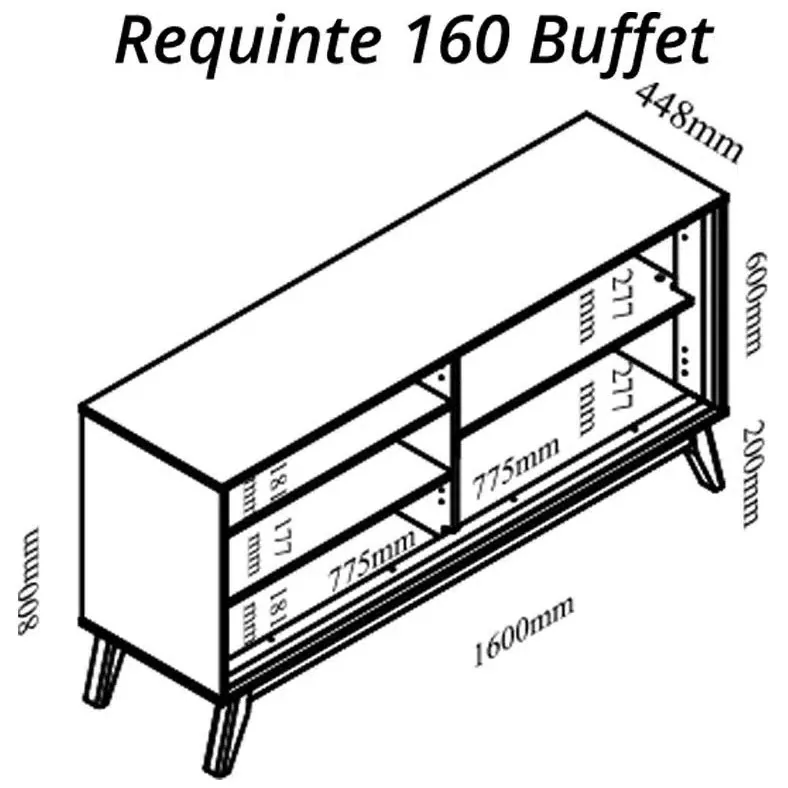 Buffet Requinte Naturale/off White – Gelius